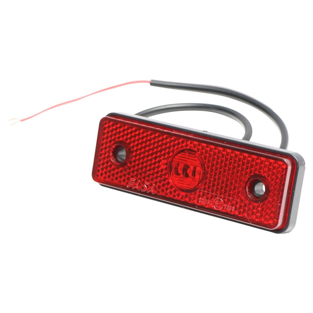 Luce di posizione laterale a LED rossa da 24 V