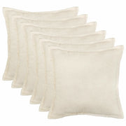 Federa 6 pcs HOUTEN Crema 30 x 30 cm Bouclé 915852