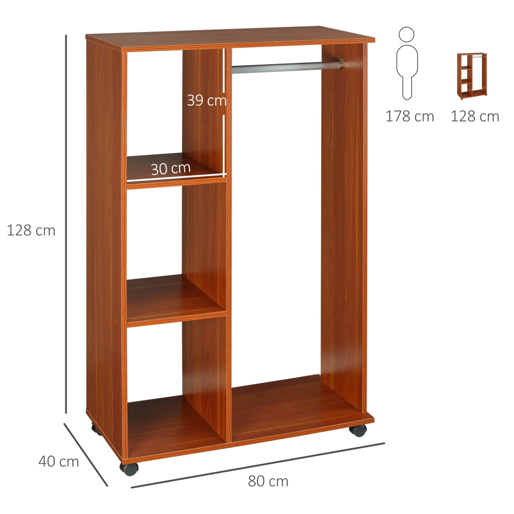Armadio Guardaroba ¨C zephmum ¨C Noce 90x51x200