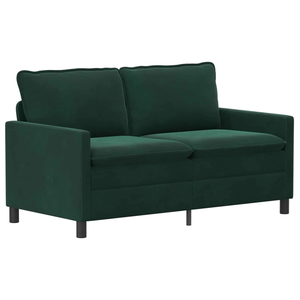 Set di divani 2 pcs Verde Scuro Velluto 3417069