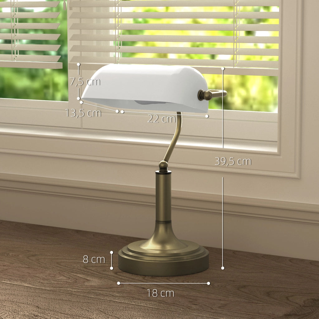 Lampada da Scrivania con Interruttore Basculante ¨C Minimal ¨C Bianco