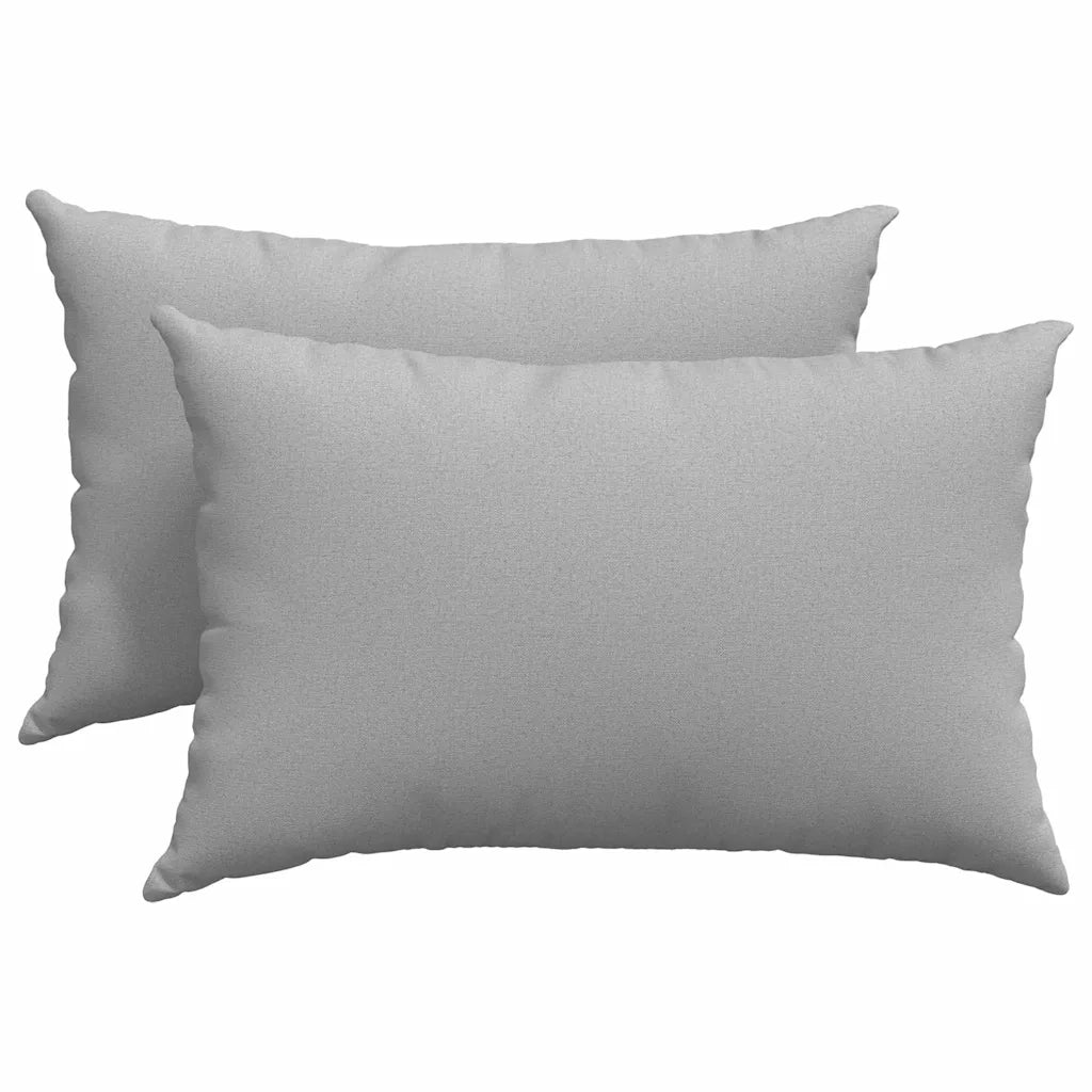 Cuscini da Divano 2 pcs Grigio Nuvola 60 x 40 cm Tessuto 42013666