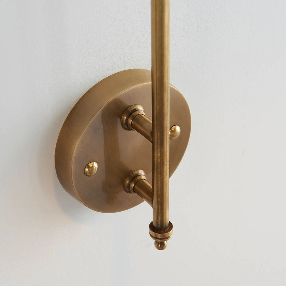 Applique industriale ottone antico regolabile E27 Endon