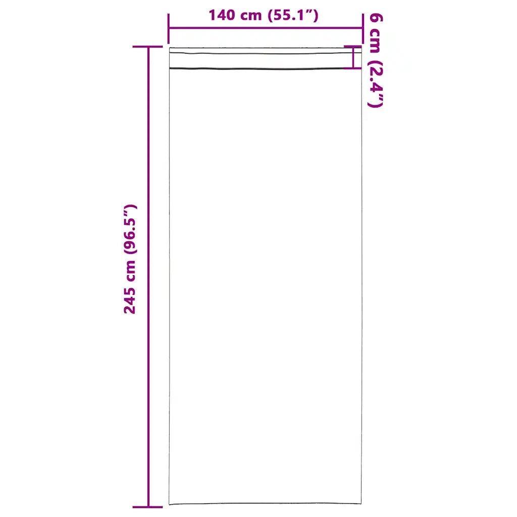 Tende in Velluto 2 pz Grigio Argento 245 x 140 cm Velluto