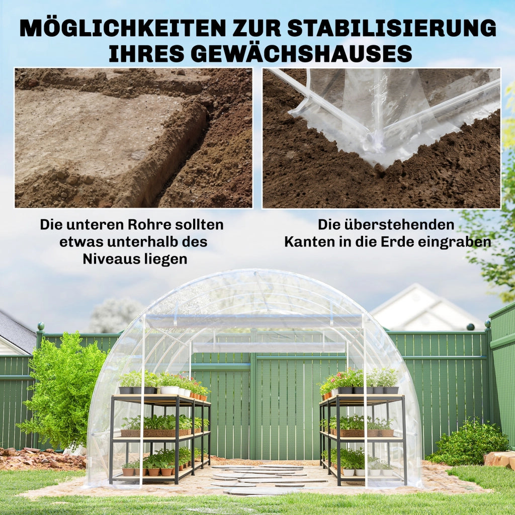 Serra Polytunnel ¨C Minimal ¨C Verde Trasparente 2x3x2m