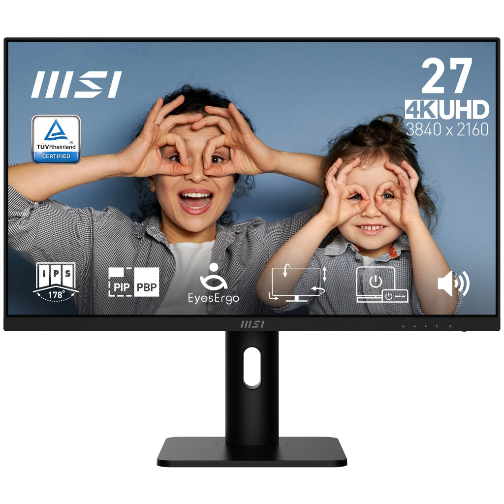 MON 27IPS UHD 4K BK MM PIVOT H/DP MSI PRO MP273UP E6 60HZ