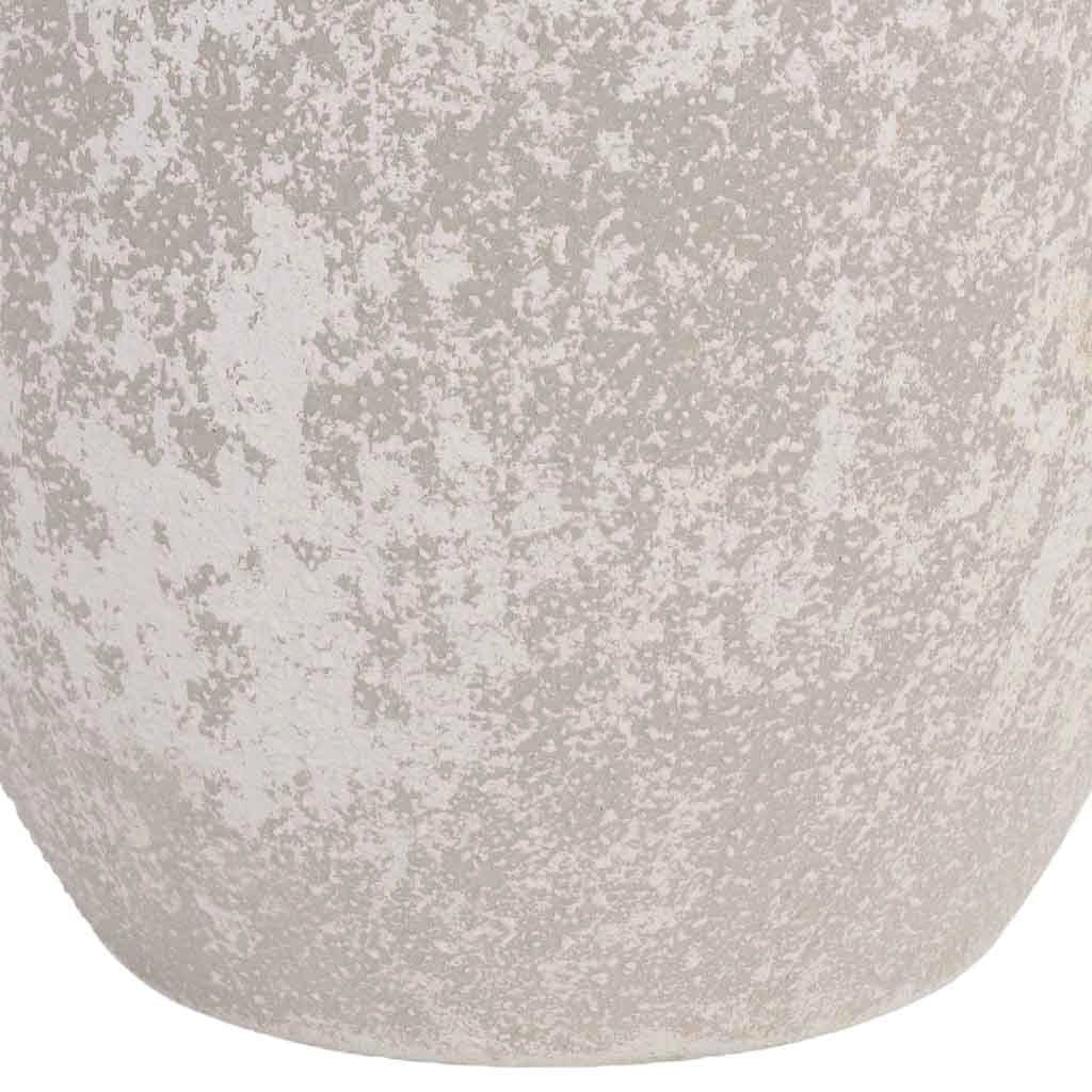 Vaso in metallo grigio 21,5x15,5x26,5h cm