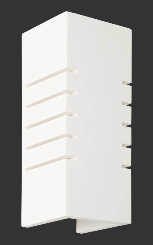 Applique Lampex Harold 697/1 bianca gesso/ceramica E14