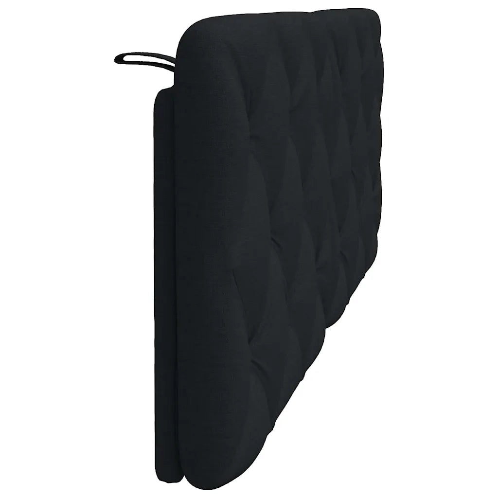 Cuscino Testiera-Cuscino per Testiera Nero 120 cm in Tessuto