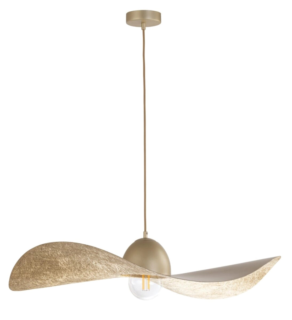 Lampada a sospensione Kapello a cappello oro Ø76 E27 Sigma