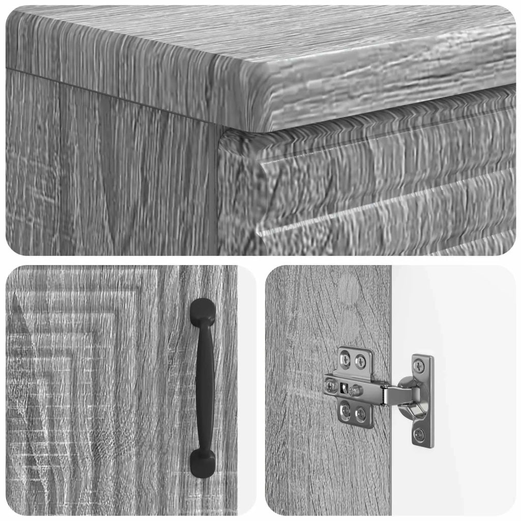 Set di Armadi da Bagno da 2 Pezzi HAARLEM Sonoma grigio 3417618