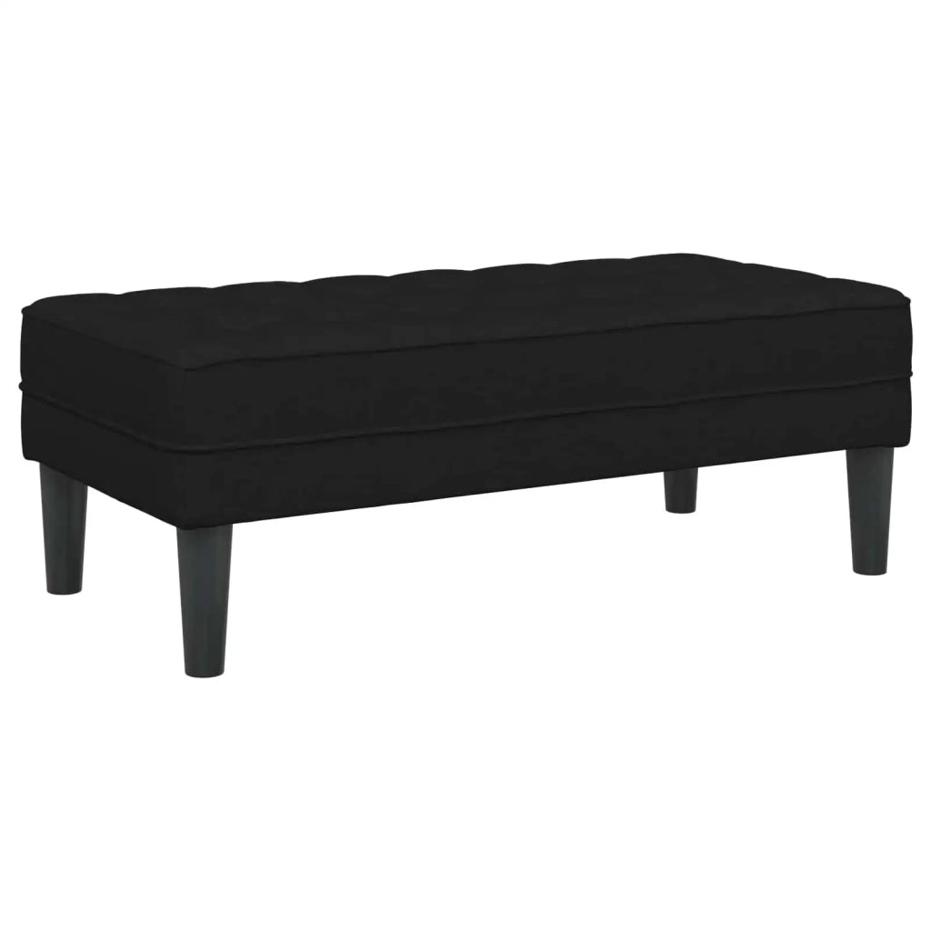 Set di divani con cuscino 2 pcs Nero Poliestere 3329254