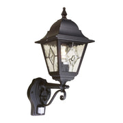 Applique esterna Norfolk PIR 1xE27 IP44 nera Elstead