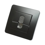 Presa internet RJ45 nera da incasso per PC 80x80mm