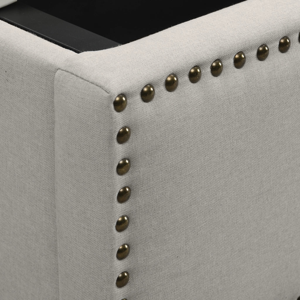 Letto Contenitore Imbottito ¨C MINIMAL ¨C Grigio Chiaro, Idraulico, 160x200