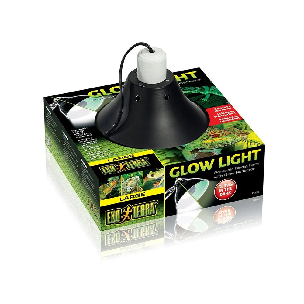 Exoterra Glow Light - Portalampada in Porcellana con Morsetto Modello: L