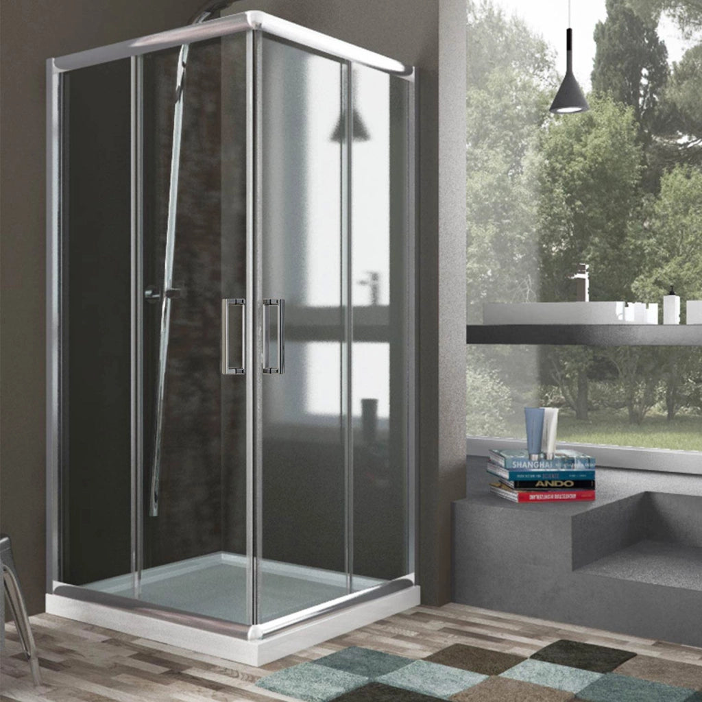 Box Doccia Rettangolare 70x120 H185 Trasparente 6mm mod. Alabama