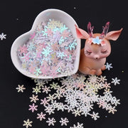 Decorazioni per Feste Paillettoni 10 mm - Glitter Sneeuwvlok - Artefatti - Decorazioni per Matrimoni - Decorazioni per Feste - 20 g, circa 1000 pezzi