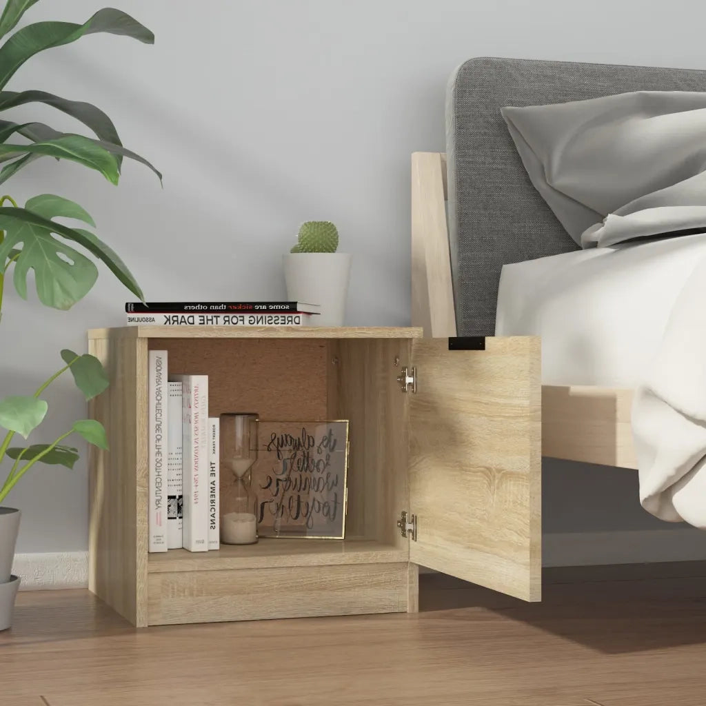 Set di 2 Comodini | Armadio da Notte | Mobiletto da notte Rovere Sonoma 40x39x40 cm