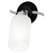 Applique Tokio cromata con diffusore vetro 1xE27 Luminex