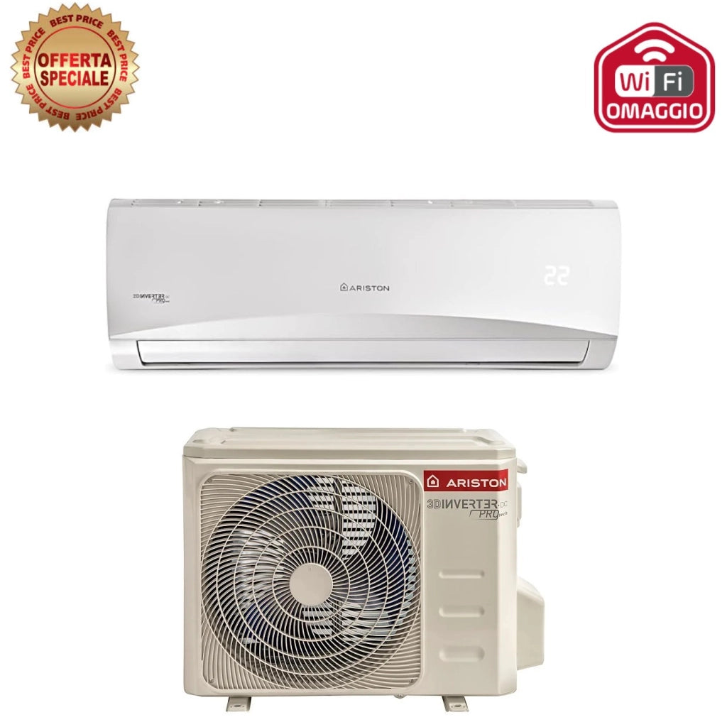 Condizionatore Ariston Prios 9000 Btu C 25 MUD0 R-32 Wi-Fi Omaggio