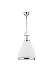 Lampada a sospensione industriale Isla cromata E27 Jupiter