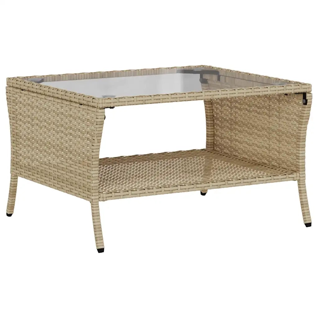 Set Divano da Giardino 6 pz con Cuscini Beige in Polyrattan 3324580