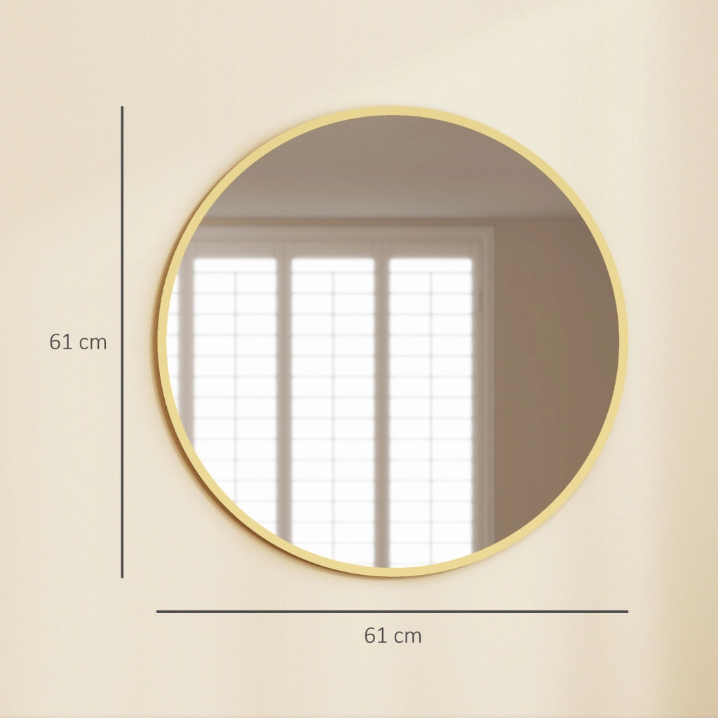 Specchio da parete ¨C Xylo ¨C Oro 61x61 cm