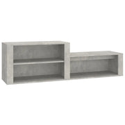 Scarpiera | Mobile per scarpe Grigio Cemento 150x35x45 cm in Legno Multistrato