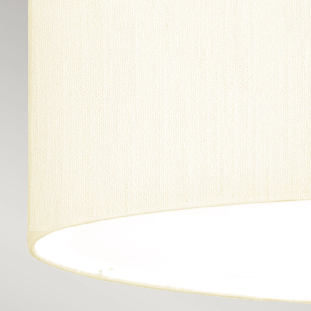 Plafoniera Fletcher Flush Lightbox 56cm 5xE27 cromo/crema