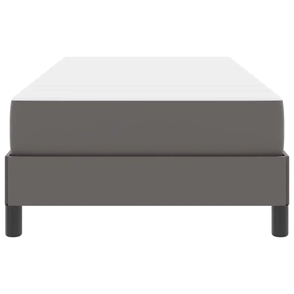 Letto singolo | Letto per adulti | Struttura del letto con materasso Grigio 100 x 200 cm Tessuto