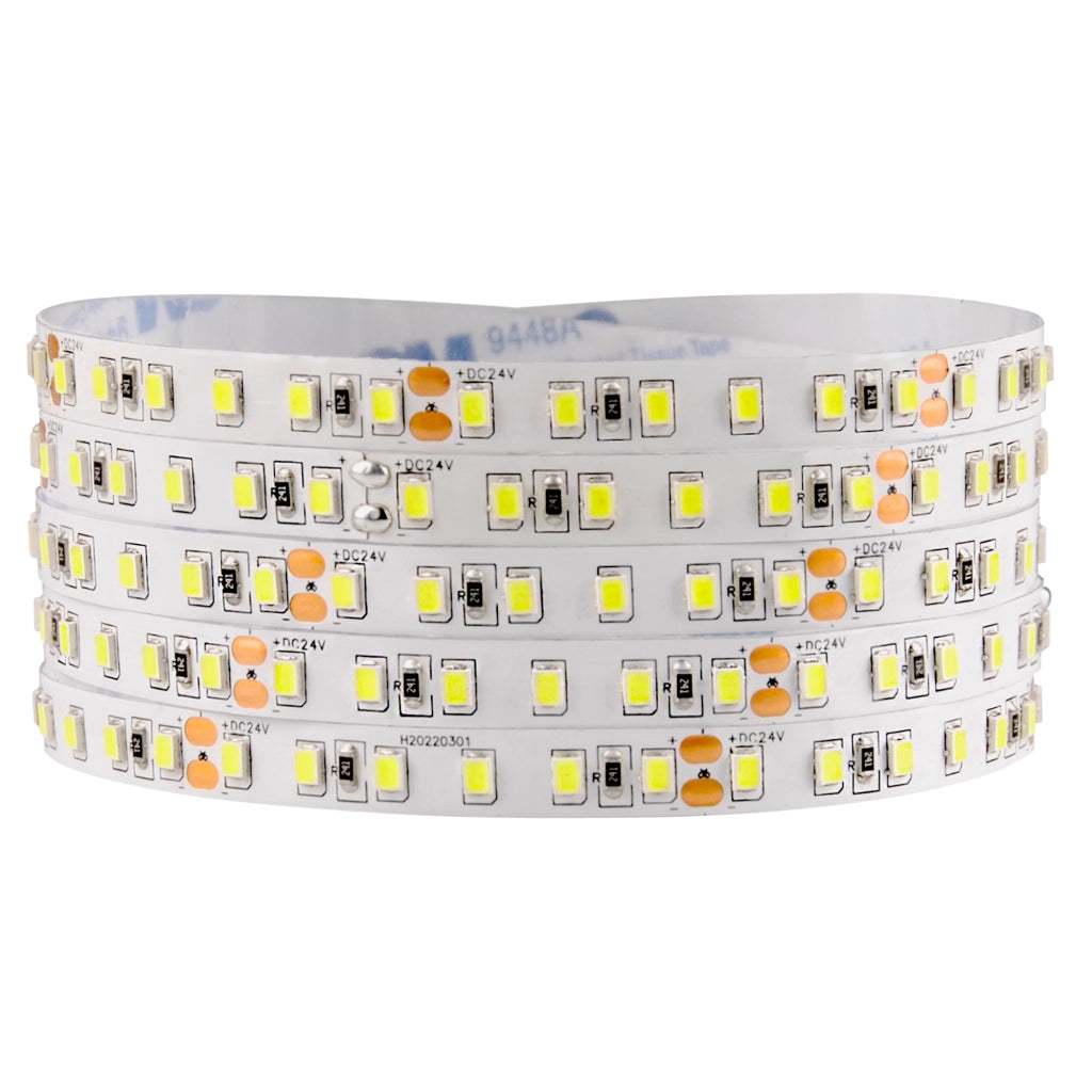 Kit striscia LED 24V 5m IP20 6500K alimentatore e interruttore
