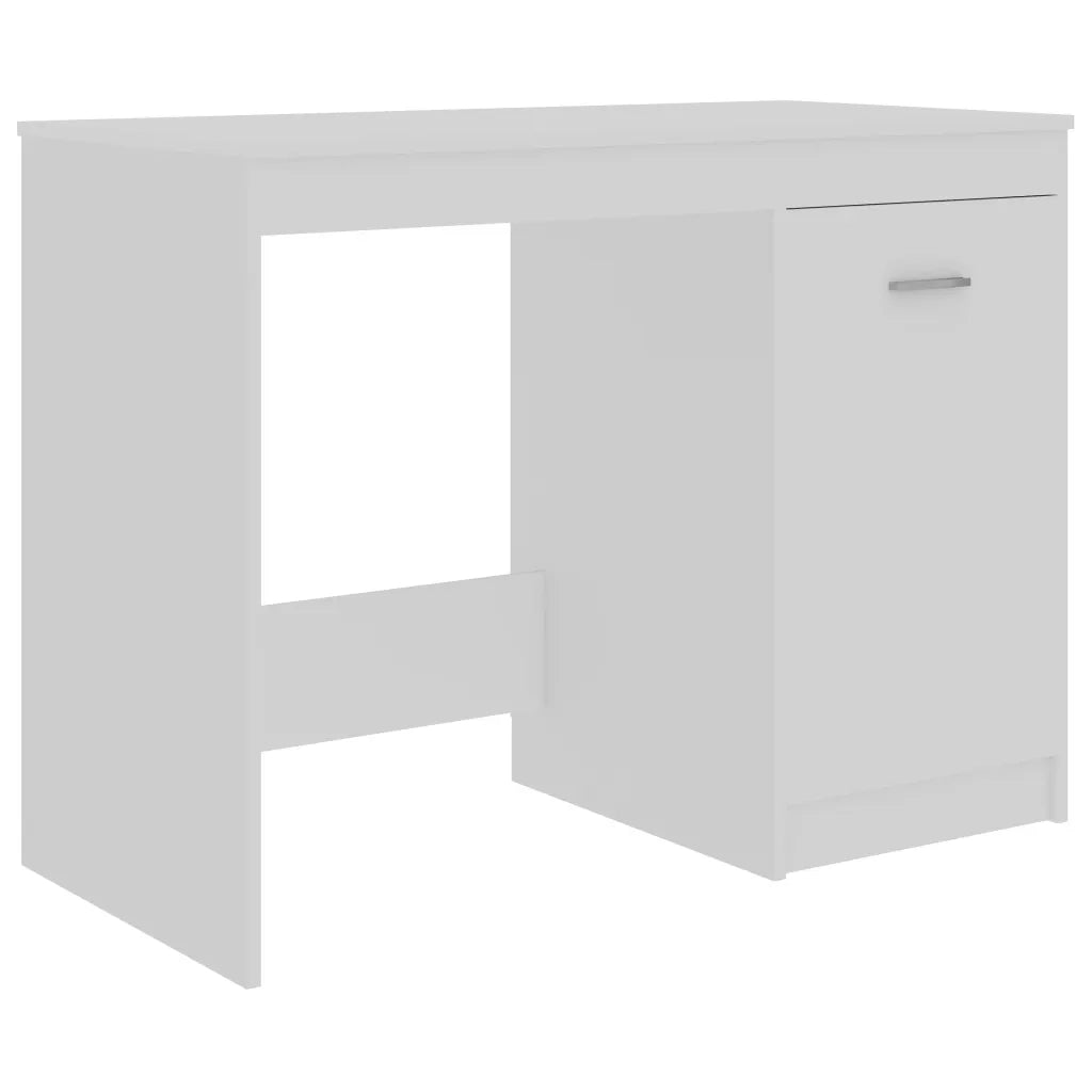 Scrivania Bianca 100x50x76 cm in Legno Multistrato 801796