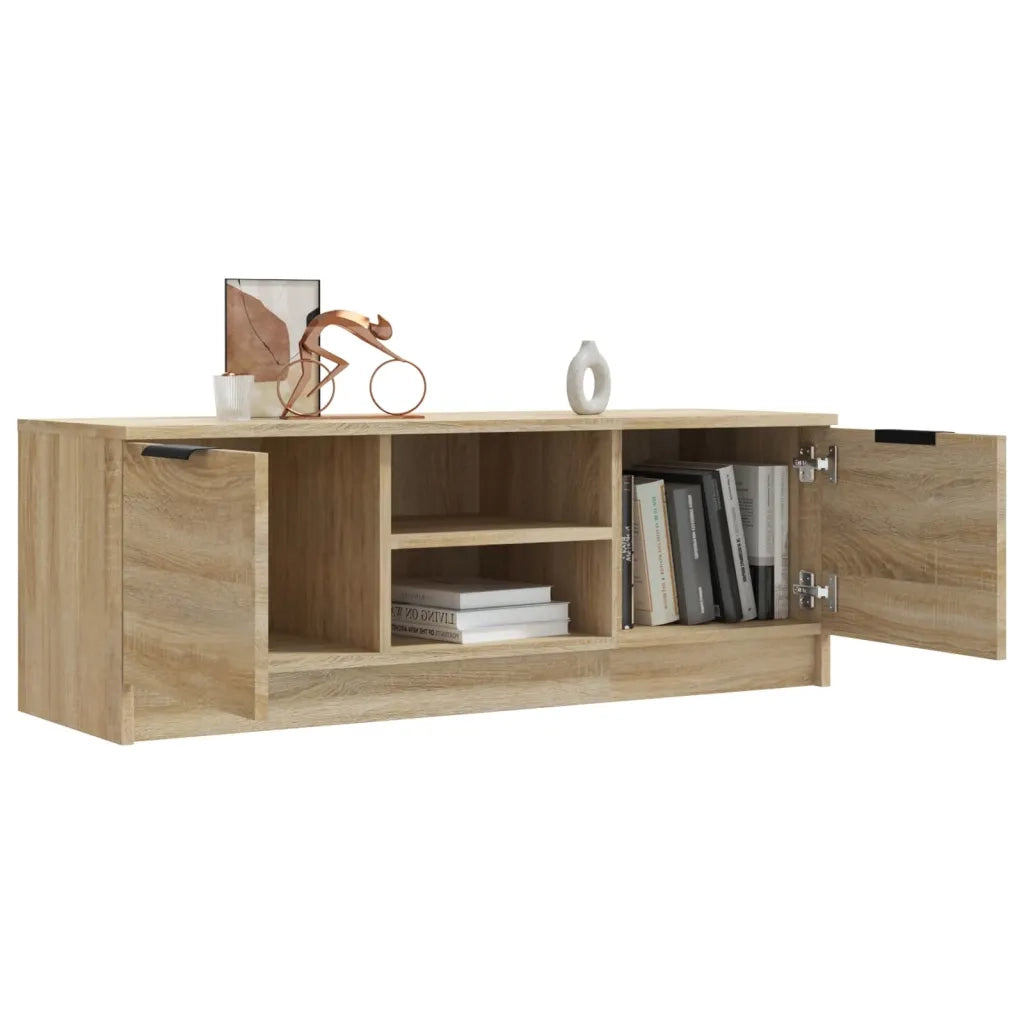 Mobile Porta TV-Credenza per TV Rovere Sonoma 102x35x36,5 cm Legno Multistrato