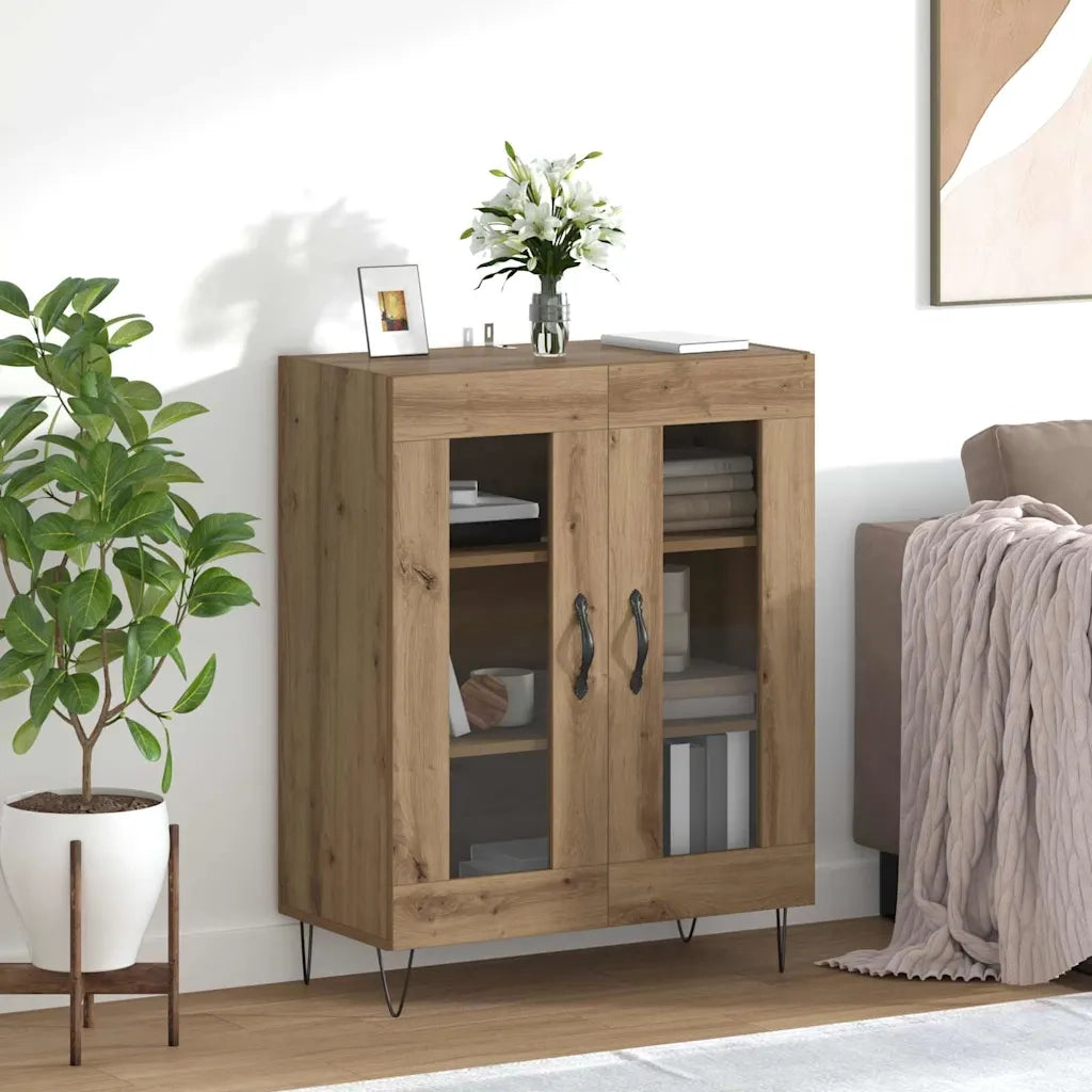Credenza-Buffet-Armadio da cucina Rovere artigianale 69,5 x 34 x 90 cm Legno multistrato 225772