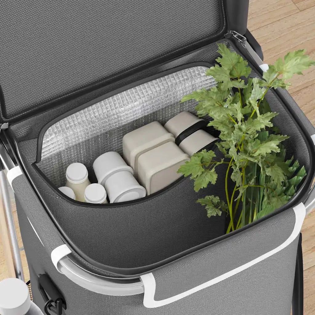 Carrello della spesa Grigio 36,5 x 46,5 x 100,5 cm CFW8290722