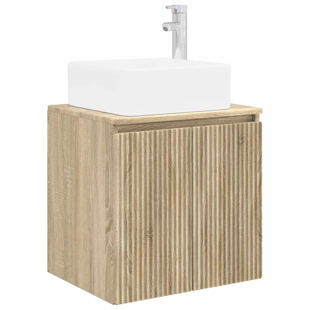 Set di mobili per il bagno 6 pz Rovere Sonoma 3407233