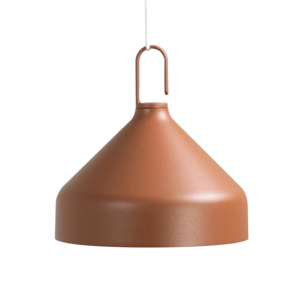 Zafferano Amelie Lampada a led a sospensione Terracotta ricaricabile e dimmerabile