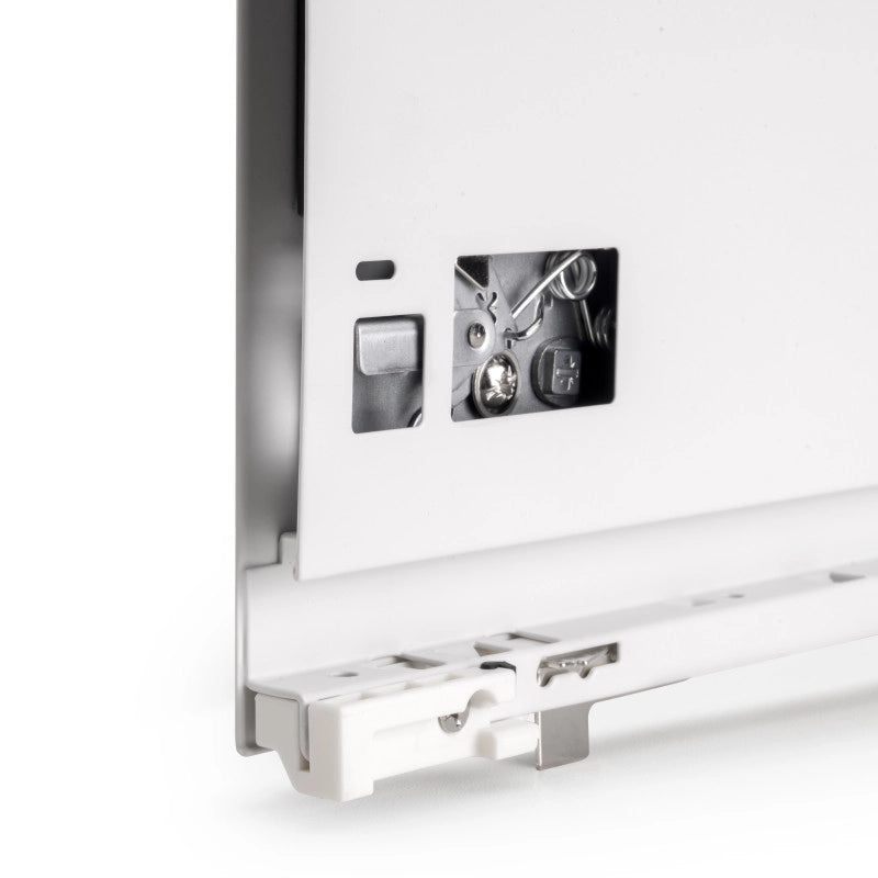 Cassetto esterno Vertex con regolazione 3D altezza 93mm, 40kg, profondità 270mm, Acciaio, Grigio antracite
