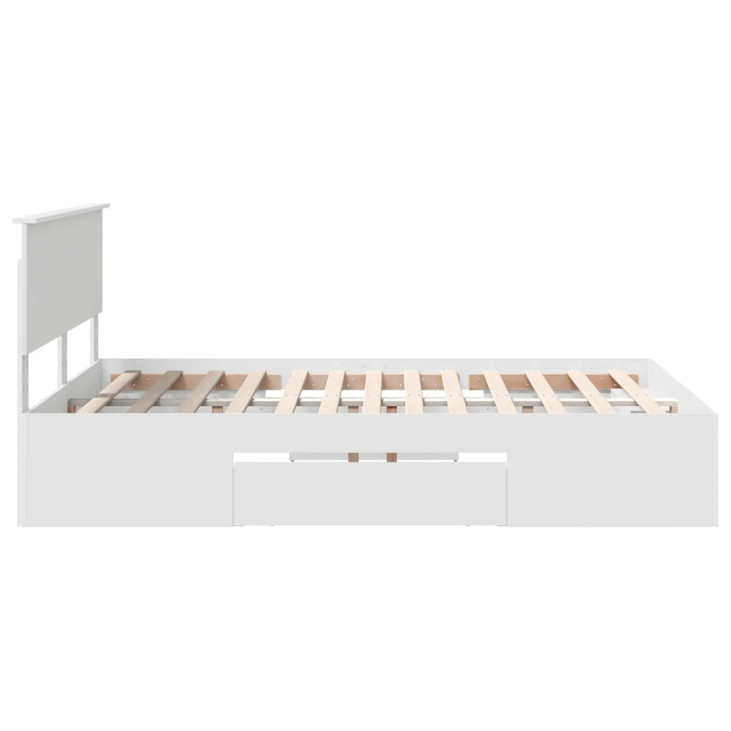 Struttura del letto Bianco 140 x 200 cm Legno multistrato 3408753
