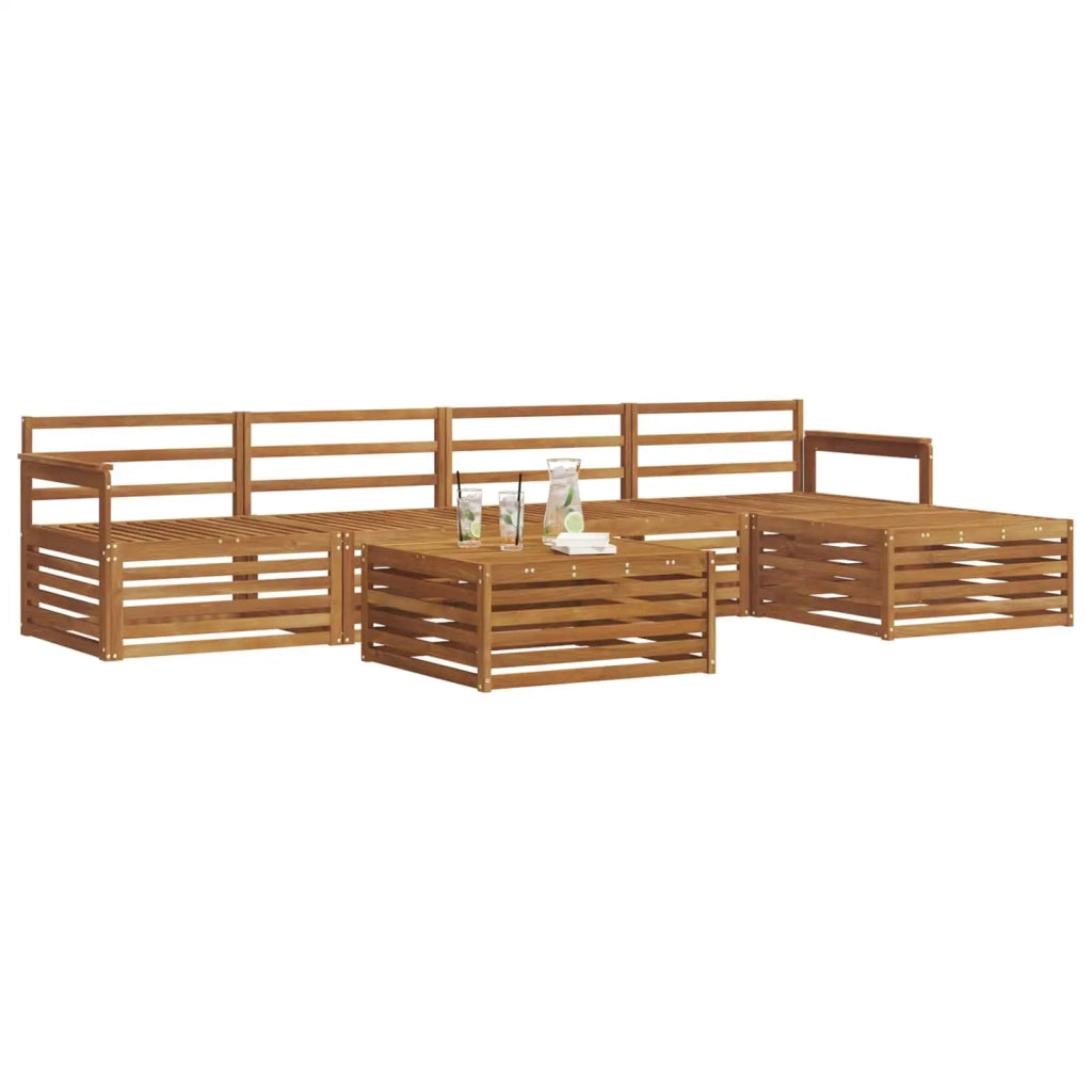 Set di divani da esterno 6 pcs Naturale 3373324