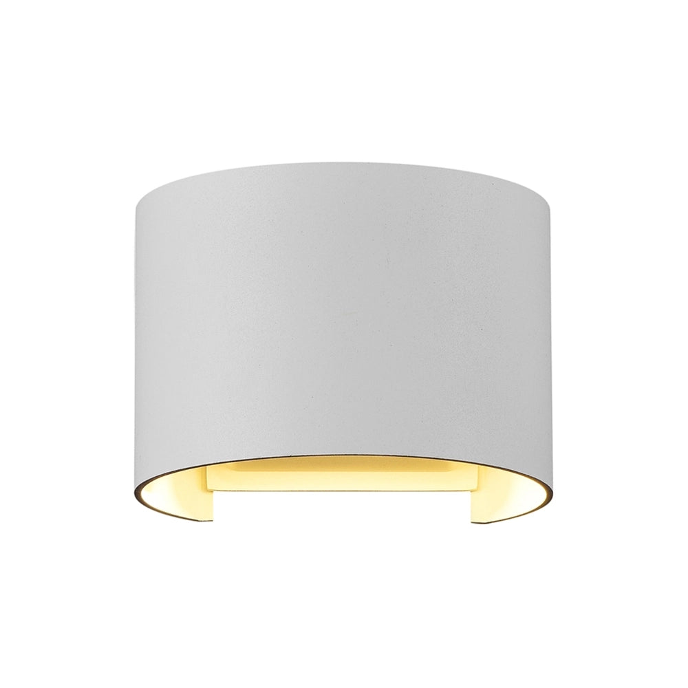 Lampada Da Parete Moderna Da Esterno Metallo Bianco Led 6W Ip54
