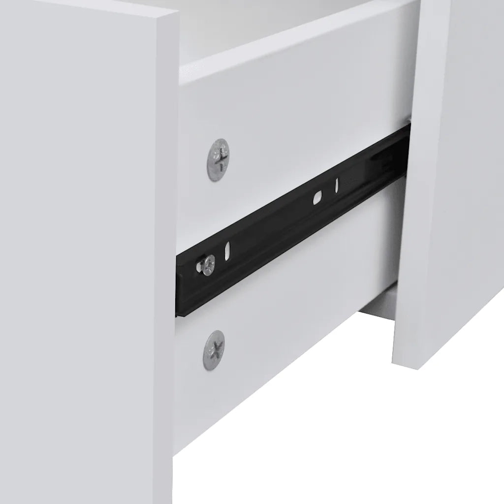 Credenza con 4 Cassetti 60x30,5x71 cm Bianca