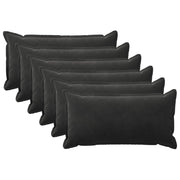 Federa 6 pcs HOUTEN Nero 40 x 80 cm Velluto 918092