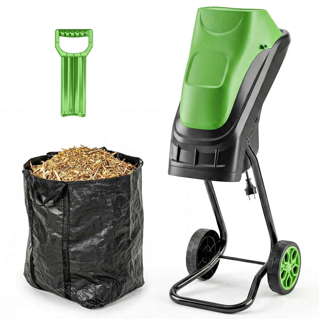 Biotrituratore Elettrico ¨C Xylo ¨C 2500W, ?44mm, Lame Reversibili, Sacco 45L