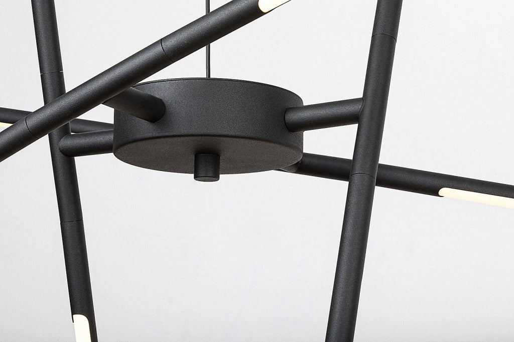 Lampadario LED Rabalux Henli 30W nero Ø76 cm regolabile