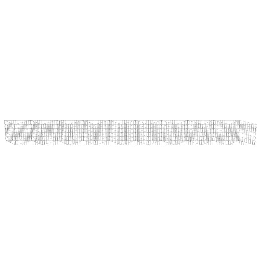 Gabbione in Acciaio Zincato 630x30x50 cm 143574