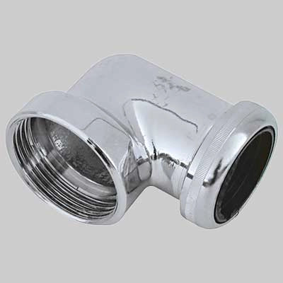RACCORDO 90  ° CROMATO  11/4     MADE IN ITALY