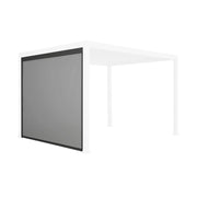 tenda laterale avvolgibile alluminio e textilene per pergola, 3m,