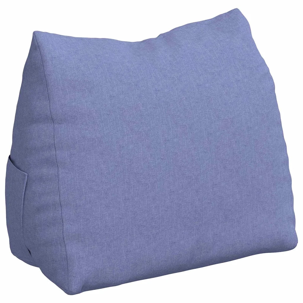 Cuscino per Schiena Blu jeans 60 x 20 x 50 cm Tessuto 42015045